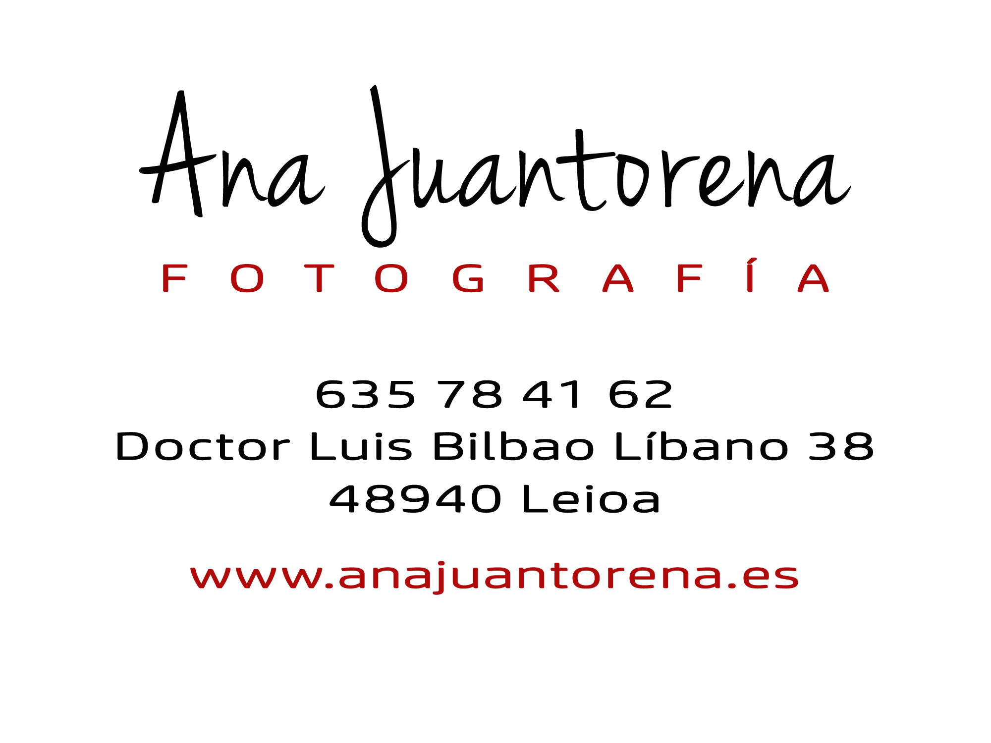 ANA JUANTORENA FOTOGRAFÍA